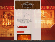 Tablet Screenshot of demarchelierrestaurant.com